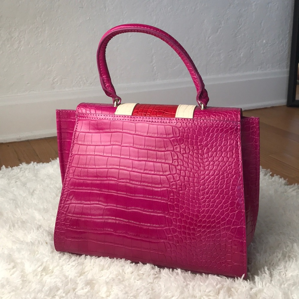NWT Steve Madden Bandie Fushia Satchel - Picture 2 of 8